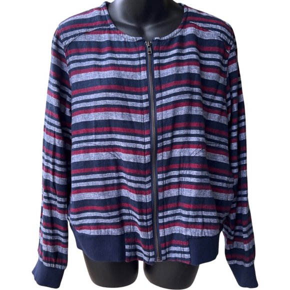 🌸4/$30🌸 Joe Fresh Lightweight Cropped Bomber Jacket - Picture 4 of 14